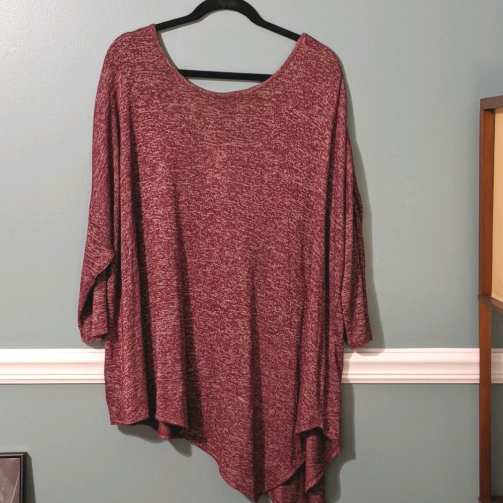 A.N.A tunic (maroon heather)